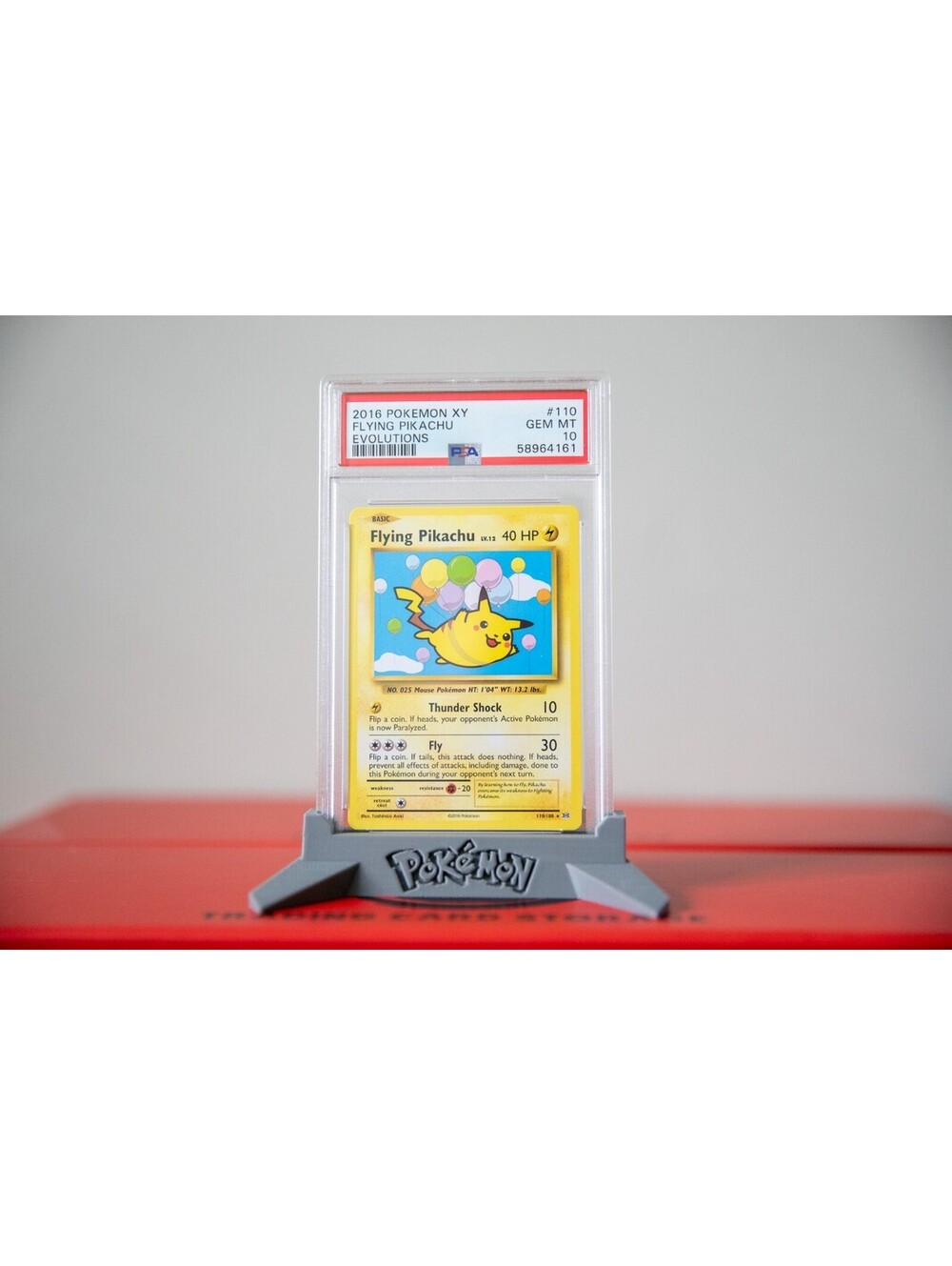 2016 Pokemon XY Evolutions 110/108 Flying Pikachu PSA 10 Gem Mint - Secret Rare
